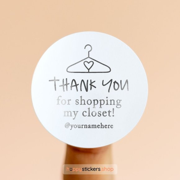 Thank You For Shopping My Closet! Stickers & Labels with your custom text - Picture 17 of 17